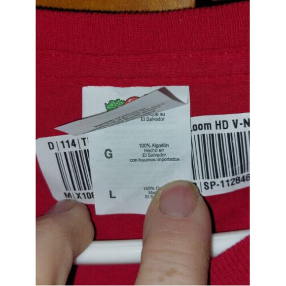 Cooking Is My Passion T-Shirt-Unisex Funny Food Quotes Shirt Red Size Large NWT - Picture 4 of 4